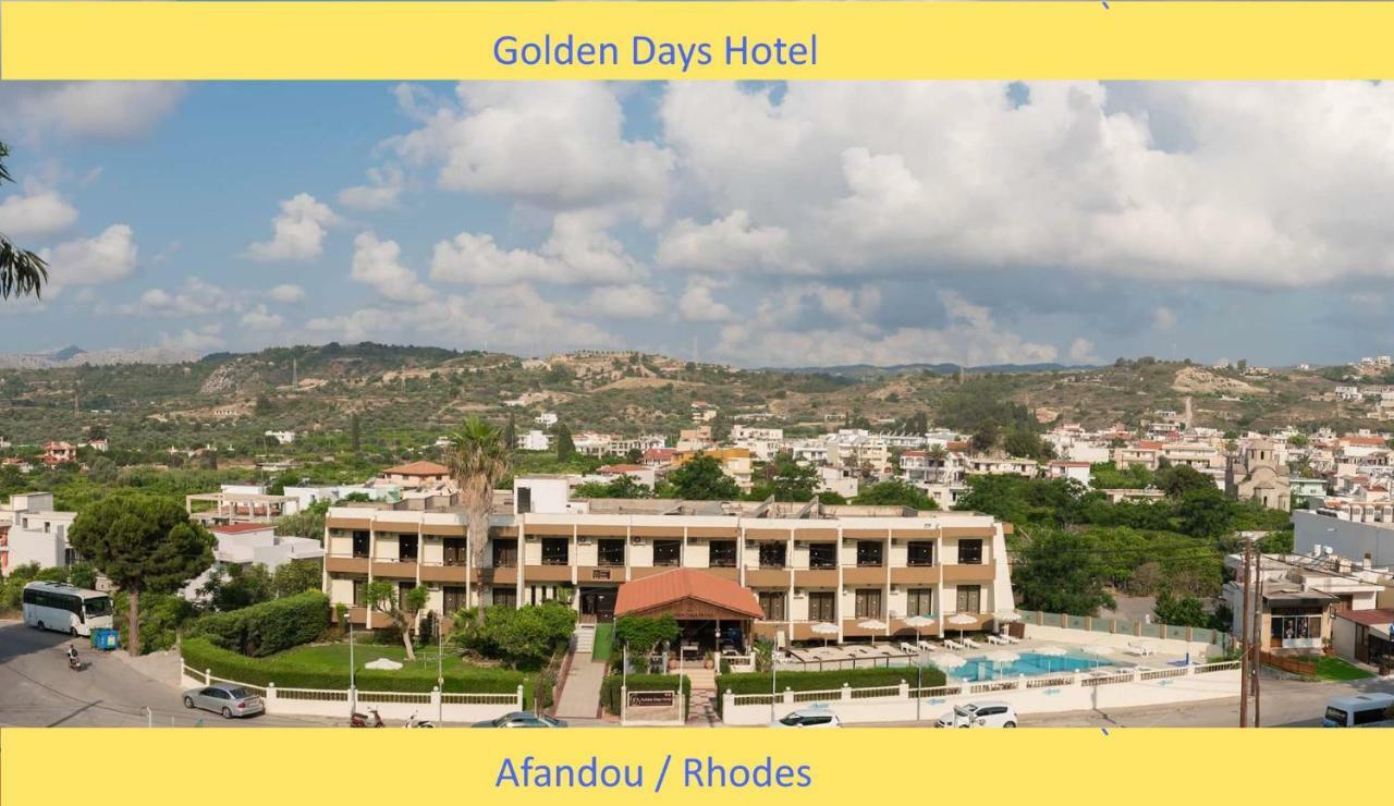 Golden Days Hotel Afantou Bagian luar foto